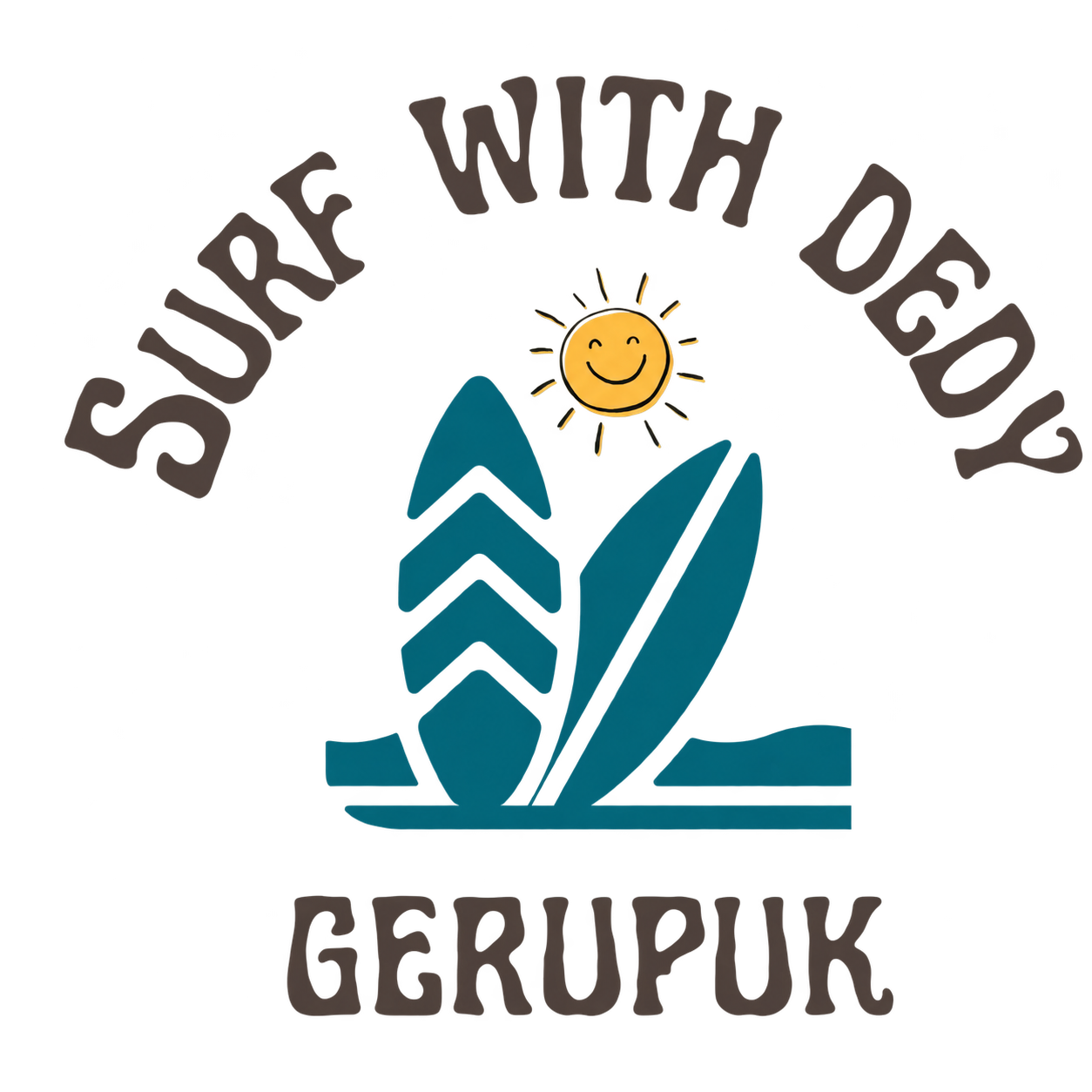 Surf with Dedy in Gerupuk logo